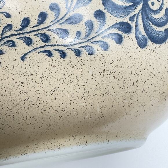 Vintage Pyrex Homestead Nesting Mixing Bowl #403 2.5qt Tan Blue - Picture 8 of 9